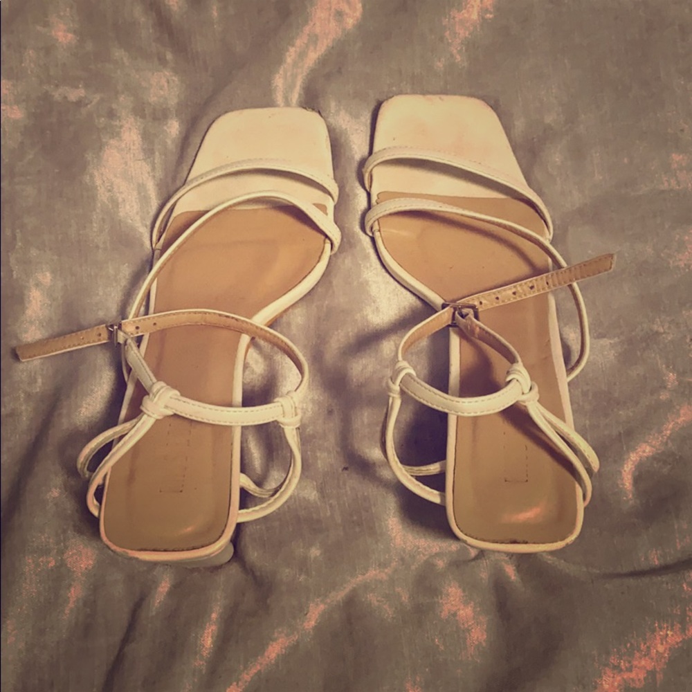 MISSGUIDED White Strappy Sandals